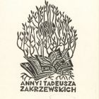 Ex libris - Anny i Tadeusza Zakrzewskich