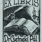 Ex libris - Dr Csetneki Pál könyve