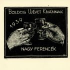 Alkalmi grafika - Újévi üdvözlet: Nagy Ferencék