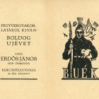 Ex libris - Újévi üdvözlet: Fegyvergyakorlatáról kíván boldog újévet vitéz Erdős János, Kiskunfélegyháza