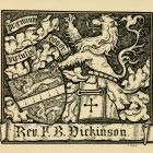 Ex libris - Rev. F. B. Dickinson