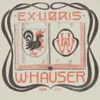 Ex libris - W. Hauser