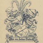 Ex libris - Max von Lettow Borbeck