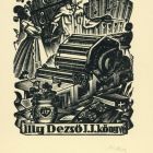 Ex libris - Illy Dezső J. J. könyve