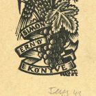 Ex libris - Simon Ernő könyve