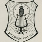 Ex libris - Dr. Alexandri Kultsár