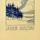 Ex libris - Jäger Gusztáv