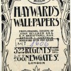 Céghirdető kártya - Hayward's Wall-Papers