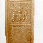 Fénykép - Lutsch Mihály  ? polgármester sírtáblája, márvány, Evangélikus Templom, 1672 körül