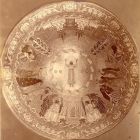 Fénykép - Kőrösfői Kriesch Aladár: Krisztus feltámadása c. mozaik a Fiumei úti sírkert árkádsorát lezáró pavilon
kupoláján