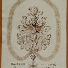 Fénykép - ex libris  BAJZsAATgH DE PESZAK / S. R. J. EQUITES ”