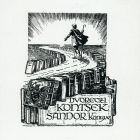 Ex libris - Dvoreczi Kontsek Sándor könyve