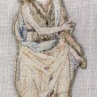 Hímzett figura (kazulakereszt részlete) - Keresztelő Szent János