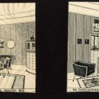 Műlap - nőiszoba-belsők az 1908-as müncheni kiállításról