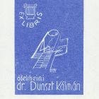 Ex libris - adelsheimi Dr. Dunszt Kálmán