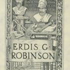 Ex libris - Erdis G. Robinson