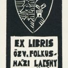 Ex libris - özv. Folkusházi Lacsny Dezsőné