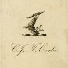 Ex libris - C. J. F. Combe címeres