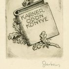 Ex libris - Karner Ödön könyve