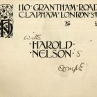 Céghirdető kártya - Harold Nelson