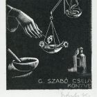 Ex libris - G. Szabó Csilla könyve