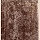 Fénykép - Szenci Molnár Albert: Szent Biblia című munkájának könyvtáblája, bőr, XVII. sz. eleje, Ráday-könyvtár gyűjteménye