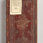 Könyv nagyszombati típusú kötésben - Kéri Ferenc Borgia: Historiae Byzantinae epitome... 1. Nagyszombat, 1743