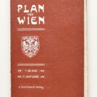 Térkép (könyv alakú tokban) - Plan von Wien. 11. Auflage. Verlag A. Hartleben, Wien, Pest und Leipzig, é. n.