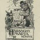 Ex libris - Haranghy Márta könyve