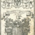 Ex libris - Tessera imp nobilitatis ab Aug imperatore Carolo VI. indulta I .P. de Ludewig Die XI. Mens april MDCCXIX