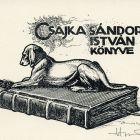 Ex libris - Csajka Sándor István könyve