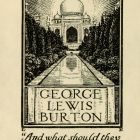 Ex libris - George Lewis Burton