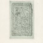 Ex libris - Pinterits K(ároly) könyve