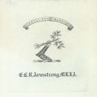 Ex libris - E.C.R. Armstrong címeres