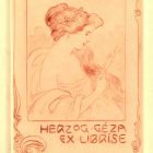 Ex libris - Herzog Géza ex librise