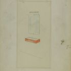 Bútorterv - tükör és szekrényke látszati rajza