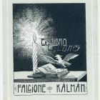 Ex libris - Falcione Kálmán