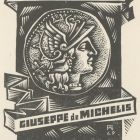 Ex libris - Ex numismaticis Giuseppe de Michelis