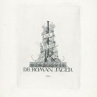 Ex libris - dr Roman Jager