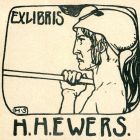 Ex libris - H. H. (Hans Heinz) Ewers