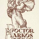 Ex libris - Doctor Markos György könyve