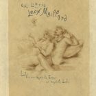 Ex libris - Leon Maillard (” La Vie est dans la Femme et dans le Livre")