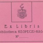 Ex libris - Bibliotheca Keöpeczi-Nagy