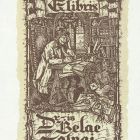 Ex libris - Dr-is Belae Zolnai