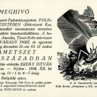 Meghívó - Fametszet a XX. században c. kiállítás, Ybl Ervin dr. grafikai gyűjteményéből