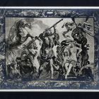 Fénykép - Neptun szigonyával lovat alkot c. gobelin a XIII. Lajos lovagló leckéi sorozatból, Baldass, Ludwig: Die Wiener Gobelinsammlung c. műből
