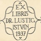 Ex libris - Dr. Lustig István
