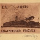 Ex libris - Löwenberger Frigyes