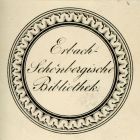 Ex libris - Az Erbach-Schönbergische Bibliothek