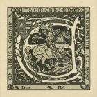 Ex libris - Gustavi Equitis Emich de Emoeke